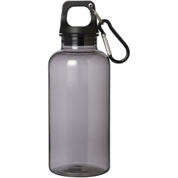 Bouteille publicitaire d'eau 400 ml en aluminium recyclé certifié RCS Oregon avec mousqueton