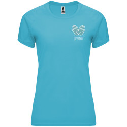 T-shirt publicitaire de sport Bahrain à manches courtes pour femme