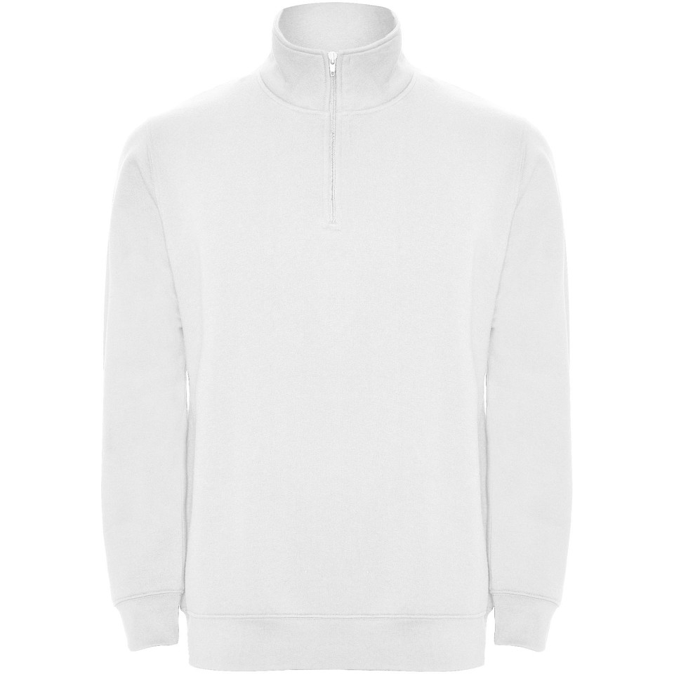 Pull publicitaire zippé Aneto avec fermeture quart de zip