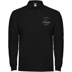 Polo publicitaire Estrella à manches longues pour homme Polo publicitaire Estrella à manches longues pour homme
