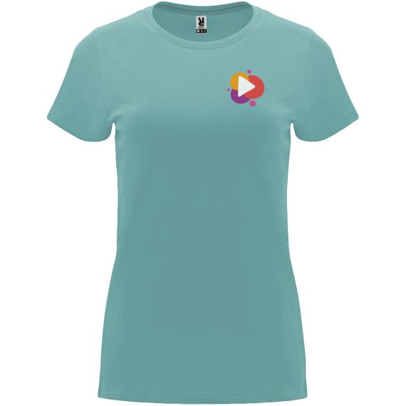 T-shirt publicitaire Capri à manches courtes pour femme