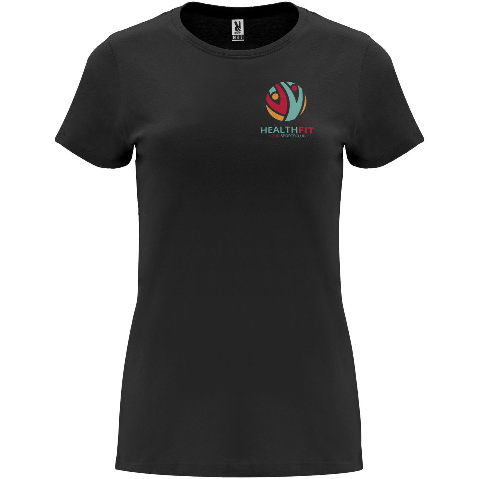 T-shirt publicitaire Capri à manches courtes pour femme