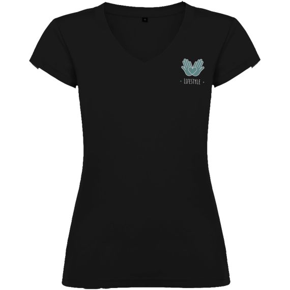 T-shirt publicitaire Victoria à col en V et manches courtes pour femme T-shirt publicitaire Victoria à col en V et manches courtes pour femme