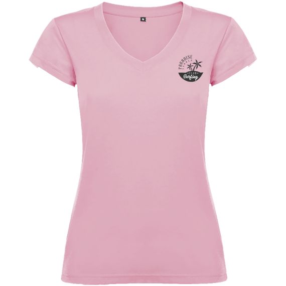 T-shirt publicitaire Victoria à col en V et manches courtes pour femme T-shirt publicitaire Victoria à col en V et manches courtes pour femme