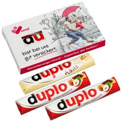 Pack de 3 barres chocolatées DUPLO personnalisées