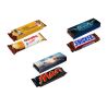 Barre chocolatée de marque Mars, Nutella, Snikers personnalisée