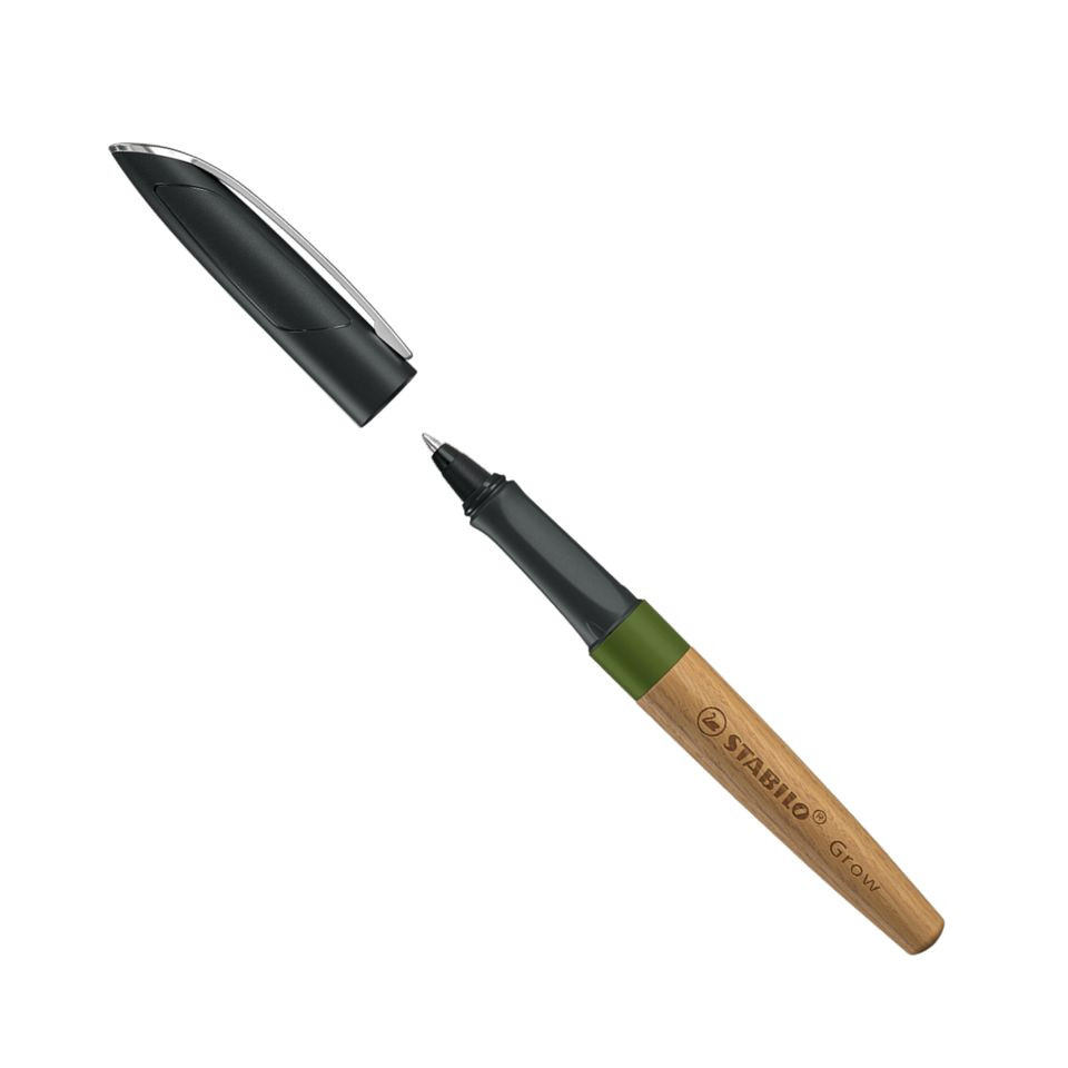 Roller écologique personnalisé STABILO corps en bois 