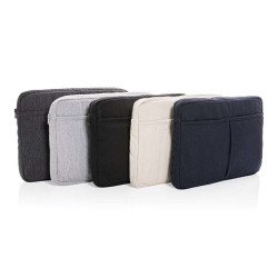 Pochette publicitaire ordinateur 15,6'' en coton recyclé AWARE™ Laluka