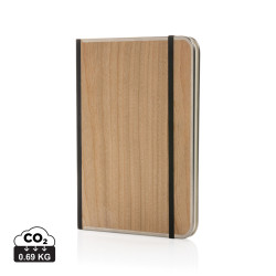 Carnet publicitaire A5 couverture imprimé bois Treeline FSC® Bois