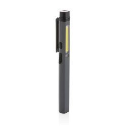 Lampe publicitaire stylo rechargeable par USB en plastique recyclé RCS Gear X
