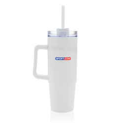 Mug publicitaire 900ml avec poignée en plastique recyclé RCS Tana