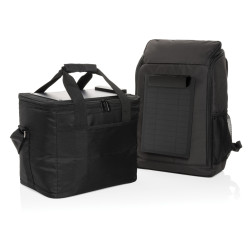 Sac publicitaire isotherme avec panneau solaire 5W en rPET AWARE™ Pedro