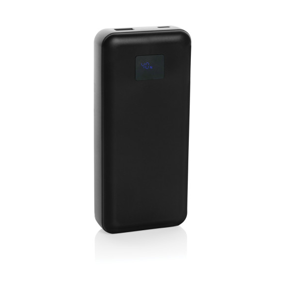 Super Powerbank publicitaire 20.000mAh et 65W en plastique recyclé RCS Gridley