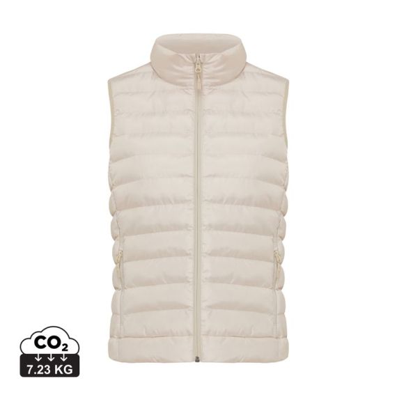 Bodywarmer publicitaire femme en polyester recyclé Iqoniq Meru