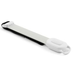 Bracelet publicitaire lumineux blanc rechargeable