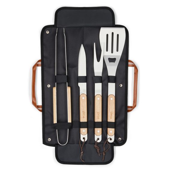 Set publicitaire de 4 accessoires pour barbecue