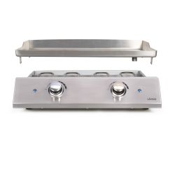 Plancha publicitaire inox 2 thermostats