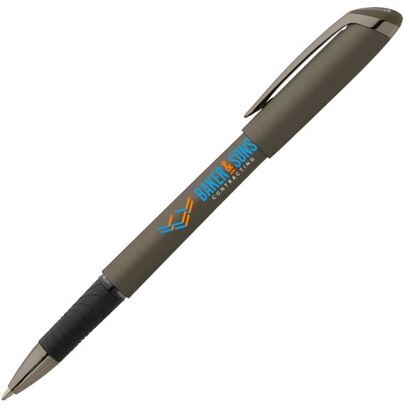 Stylo publicitaire Goldstar® Phoenix Softy avec stylet Gazelle Monochrome Métallique 