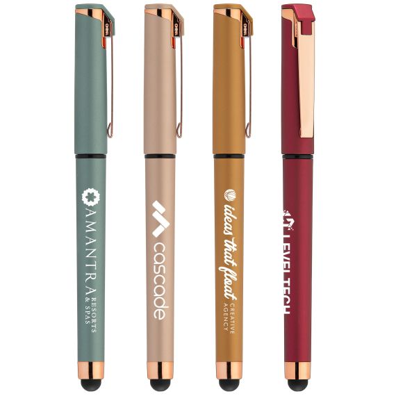 Stylo stylet personnalisé express Goldstar® softy Rose Gold Gel