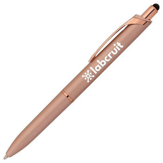 Stylo publicitaire à bille et stylet Goldstar® Iris Rose Gold