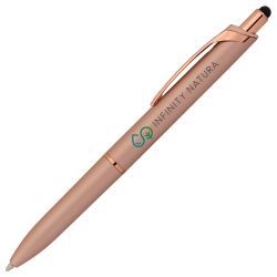 Stylo publicitaire à bille et stylet Goldstar® Iris Rose Gold