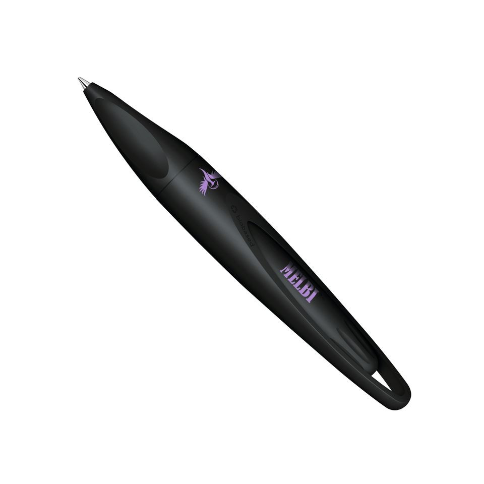 Stylo personnalisé fabriqué en Europe en bioplastique Melbi