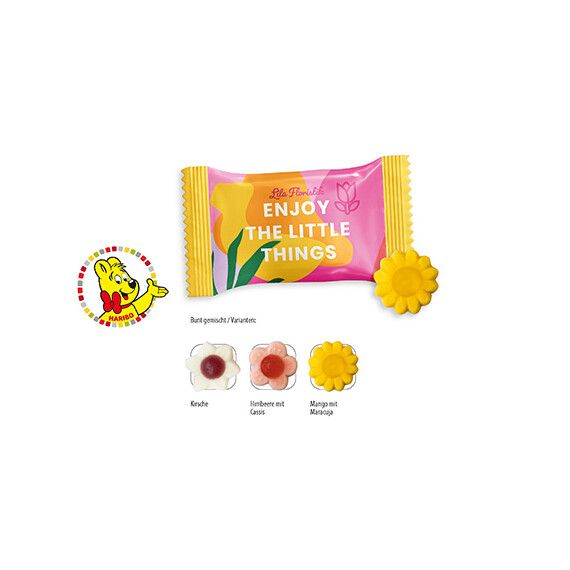 Bonbon personnalisé Haribo Fleurs