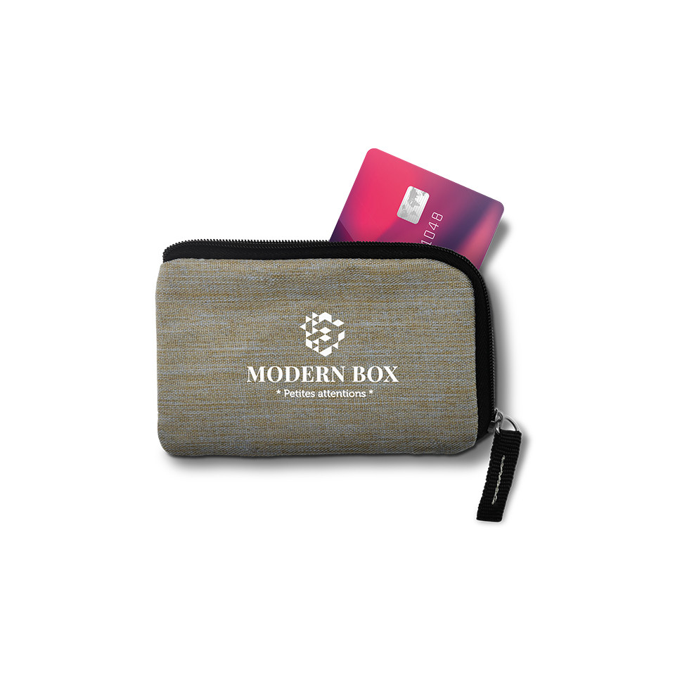 Porte-monnaie carte de crédit personnalisé anti RFID