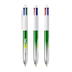 Stylo BIC 4 couleurs personnalisé fabriqué en France SHINE BICOLOR