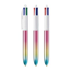 Stylo BIC 4 couleurs personnalisé fabriqué en France SHINE GRADIENT