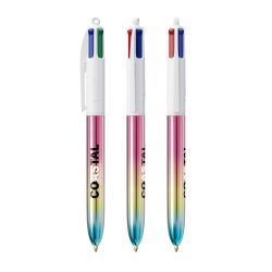 Stylo BIC 4 couleurs personnalisé fabriqué en France SHINE GRADIENT