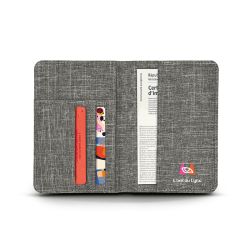 Porte-passeport ou porte-carte grise et carte de crédit personnalisé ANTI RFID