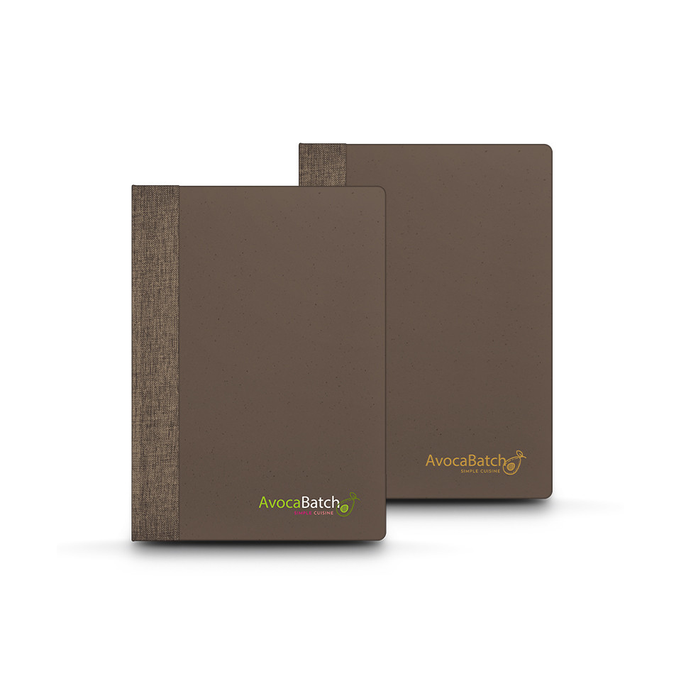 Carnet publicitaire bloc-notes A5 en fibre de café