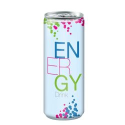 Canette personnalisable aluminium Energy drink 100 % recyclable250 ml Fabriqué en Europe