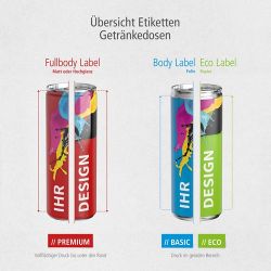 Canette personnalisable aluminium Energy drink 100 % recyclable250 ml Fabriqué en Europe