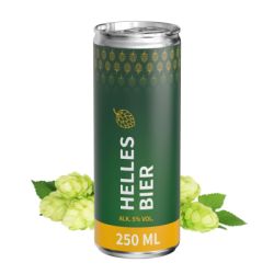 Canette personnalisable aluminium bière 100 % recyclable 250 ml Fabriqué en Europe