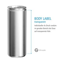 Canette personnalisable aluminium bière 100 % recyclable 250 ml Fabriqué en Europe