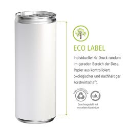 Canette personnalisable aluminium bière 100 % recyclable 250 ml Fabriqué en Europe