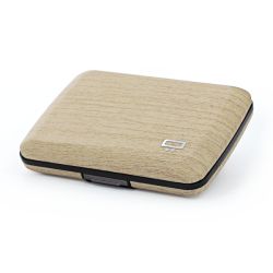 Porte cartes personnalisé RFID Aluminium imprimé aspect bois OGON Smart Case V2