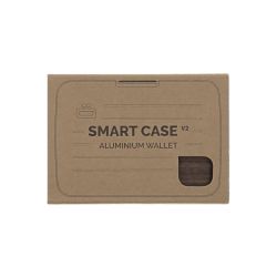 Porte cartes personnalisé RFID Aluminium imprimé aspect bois OGON Smart Case V2