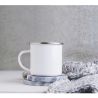 Mug Vintage acier inoxydable blanc personnalisé quadri Express