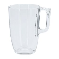 Mug publicitaire en verre trempé 40 cl fabriqué en France