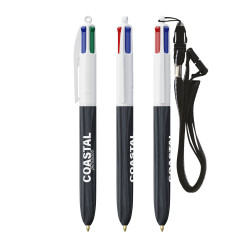 Stylo 4 couleurs publicitaire fabriqué en France BIC® Wood Style Effet bois