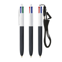 Stylo 4 couleurs publicitaire fabriqué en France BIC® Wood Style Effet bois