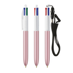 Stylo 4 couleurs publicitaire fabriqué en France BIC® Glacé
