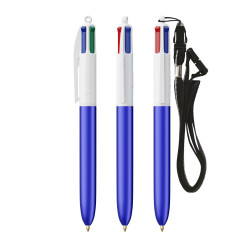Stylo 4 couleurs publicitaire fabriqué en France BIC® Glacé