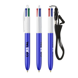 Stylo 4 couleurs publicitaire fabriqué en France BIC® Glacé