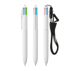Stylo publicitaire fabriqué en France BIC 4 couleurs fashion