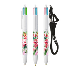 Stylo publicitaire fabriqué en France BIC 4 couleurs fashion