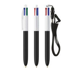 Stylo 4 couleurs publicitaire fabriqué en France BIC® Colours Soft touch